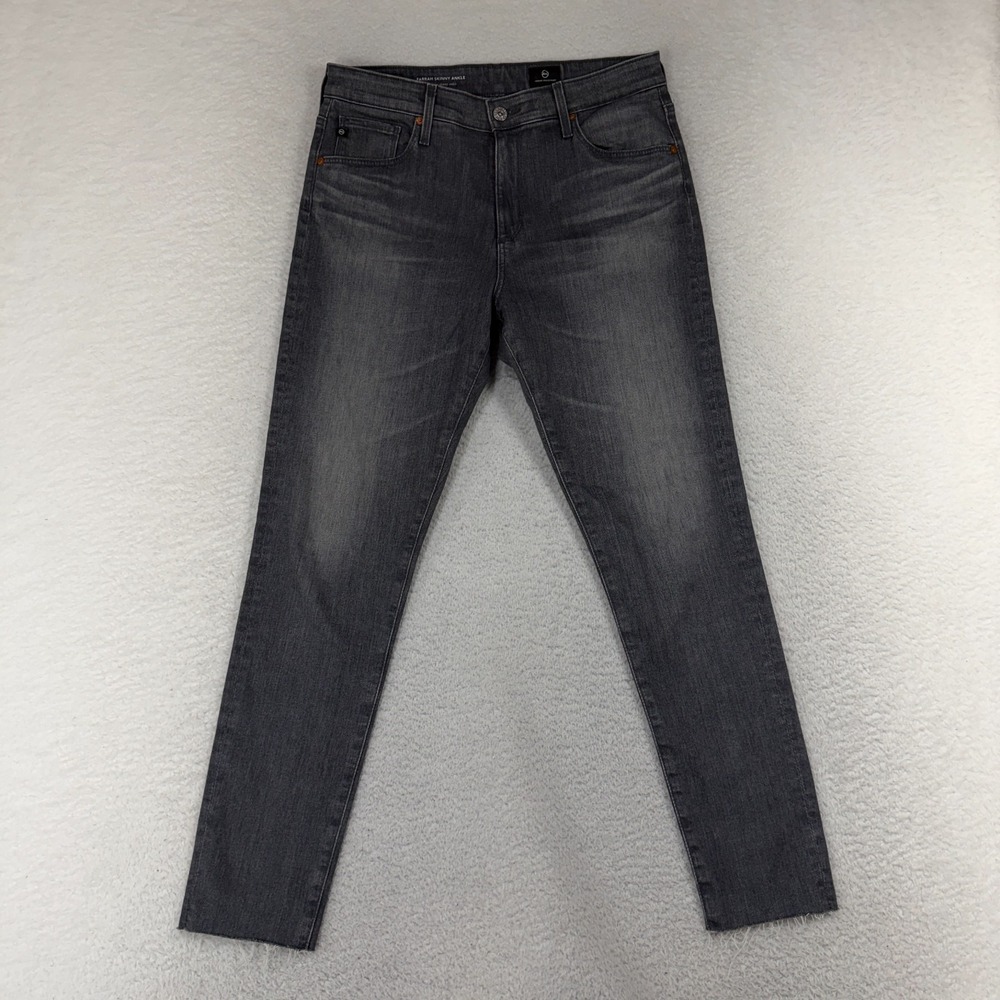AG Adriano Goldschmied Jeans Women 30R (30.5x27) Gray The Farrah Skinny Ankle